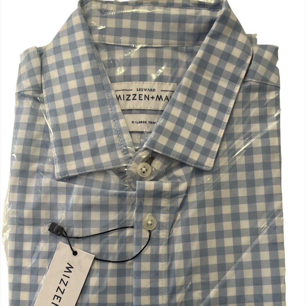Mizzen+Main Dress Shirt (Light Blue Checkered)
